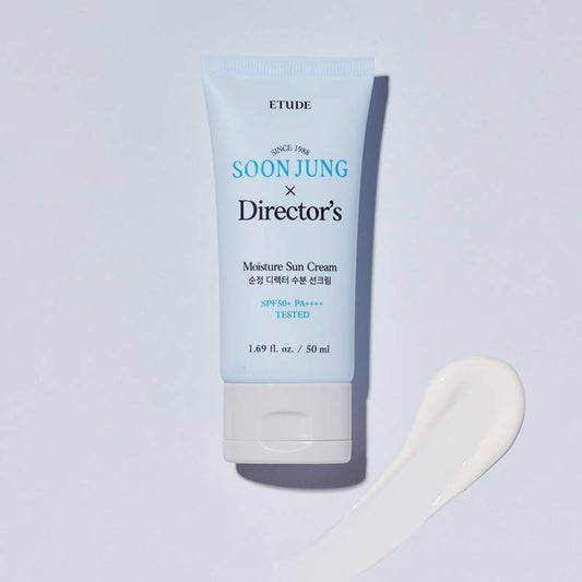 ETUDE Soonjung Director's Moisture Sun Cream - SPF50+ PA++++ Hydrating Sunscreen