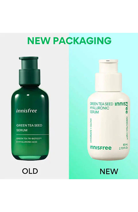 Innisfree Green Tea Seed Hyaluronic Serum - Hydrating & Moisture Barrier Serum (80ml)