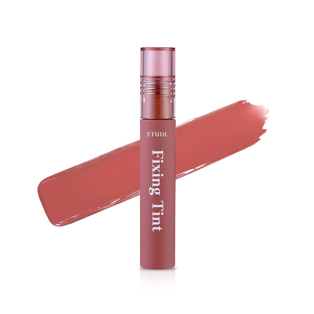 ETUDE Fixing Tint #12 Salmon Brick - Long-Lasting Hydro-Matte Lip Tint