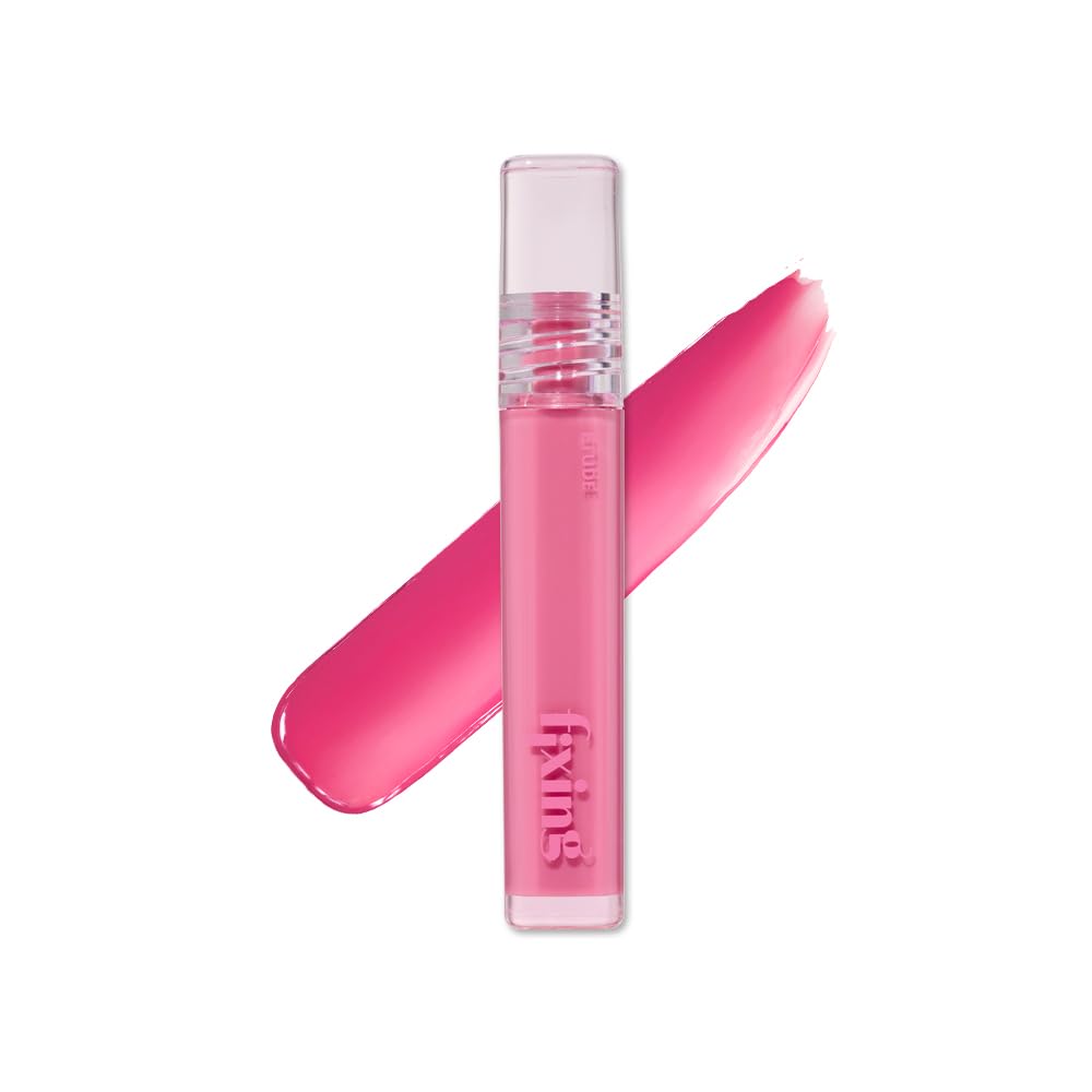 ETUDE Glow Fixing Tint 07 Cold Fuchsia - Long-Lasting Glossy Lip Stain