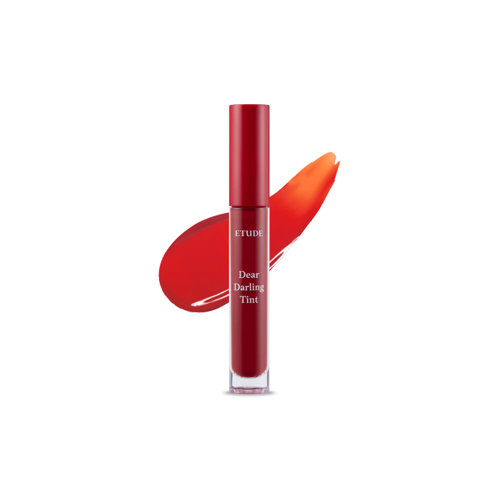 ETUDE Dear Darling Water Gel Tint PK002 - Hydrating Lip Tint in Plum Red