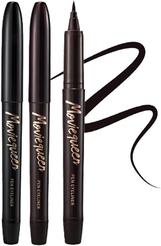 KARADIUM Movie Queen Pen Eyeliner - Perfect Waterproof Liquid Eyeliner, Easy Drawing, Smudge-proof, Available in Black 0.5g (Black)