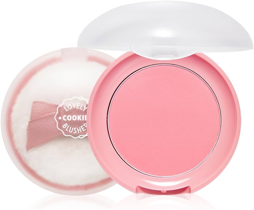 ETUDE Lovely Cookie Blusher Red Grapefruit Pudding (21) RD3 - Lightweight Powder Blush