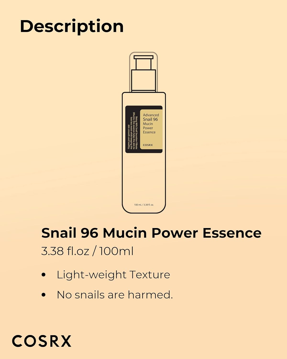 COSRX Advanced Snail 96 Mucin Power Essence – 100ml