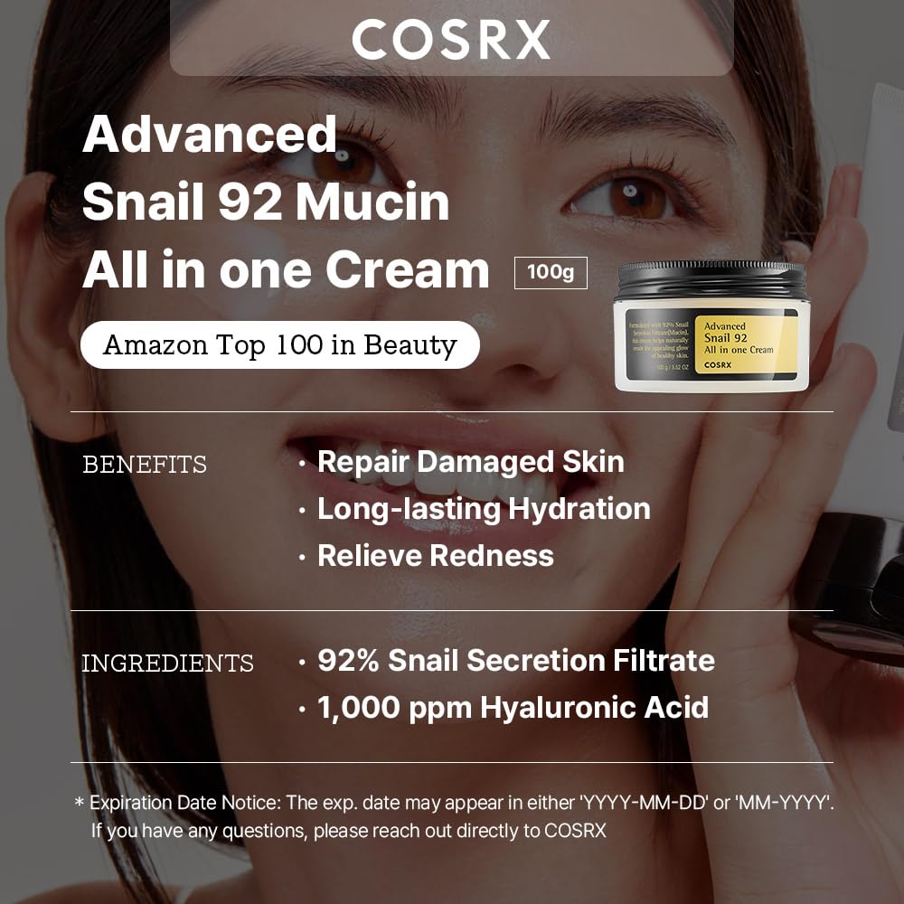 COSRX Advanced Snail 92 All-in-One Cream – 100ml