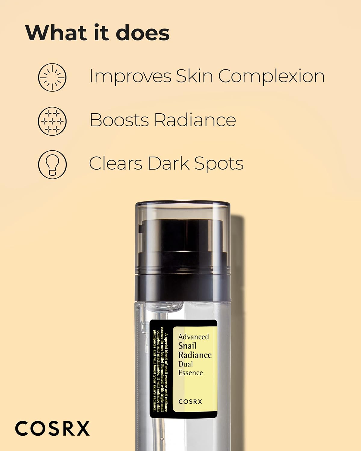 COSRX Advanced Snail Radiance Dual Essence – Face Serum (80ml)
