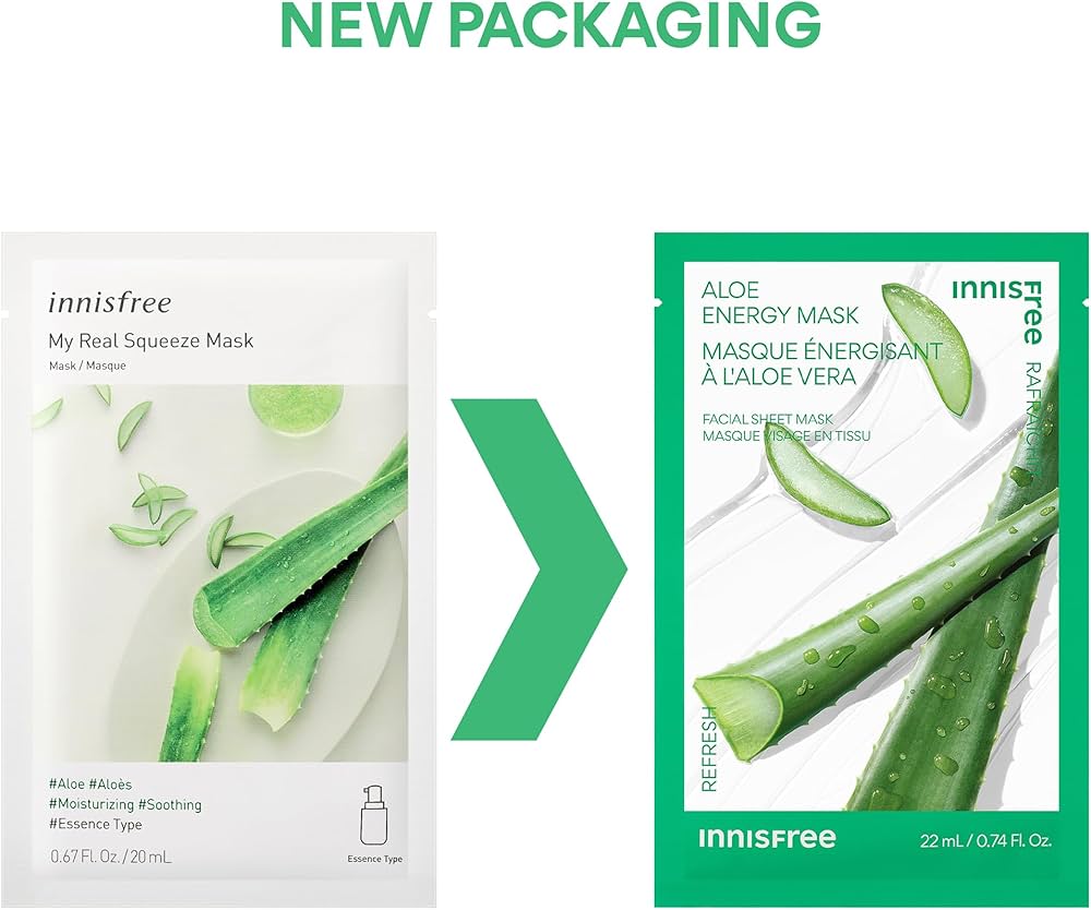 Innisfree Pomegranate Squeeze Energy Mask - Hydrating & Brightening Sheet Mask