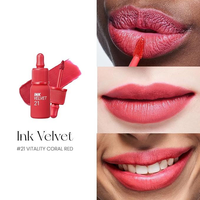 Peripera Ink the Velvet – 21 Vitality Coral Red
