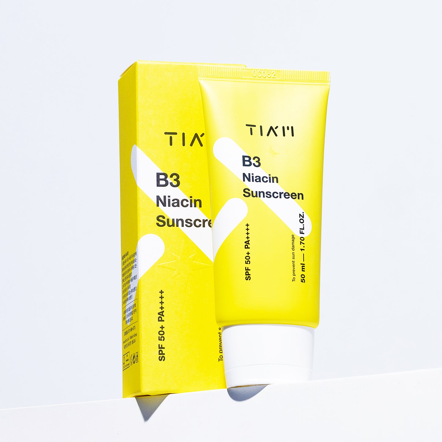 TIAM B3 Niacin Sunscreen SPF 50+ PA++++ 50ml, Vitamin C UVA/UVB Protection