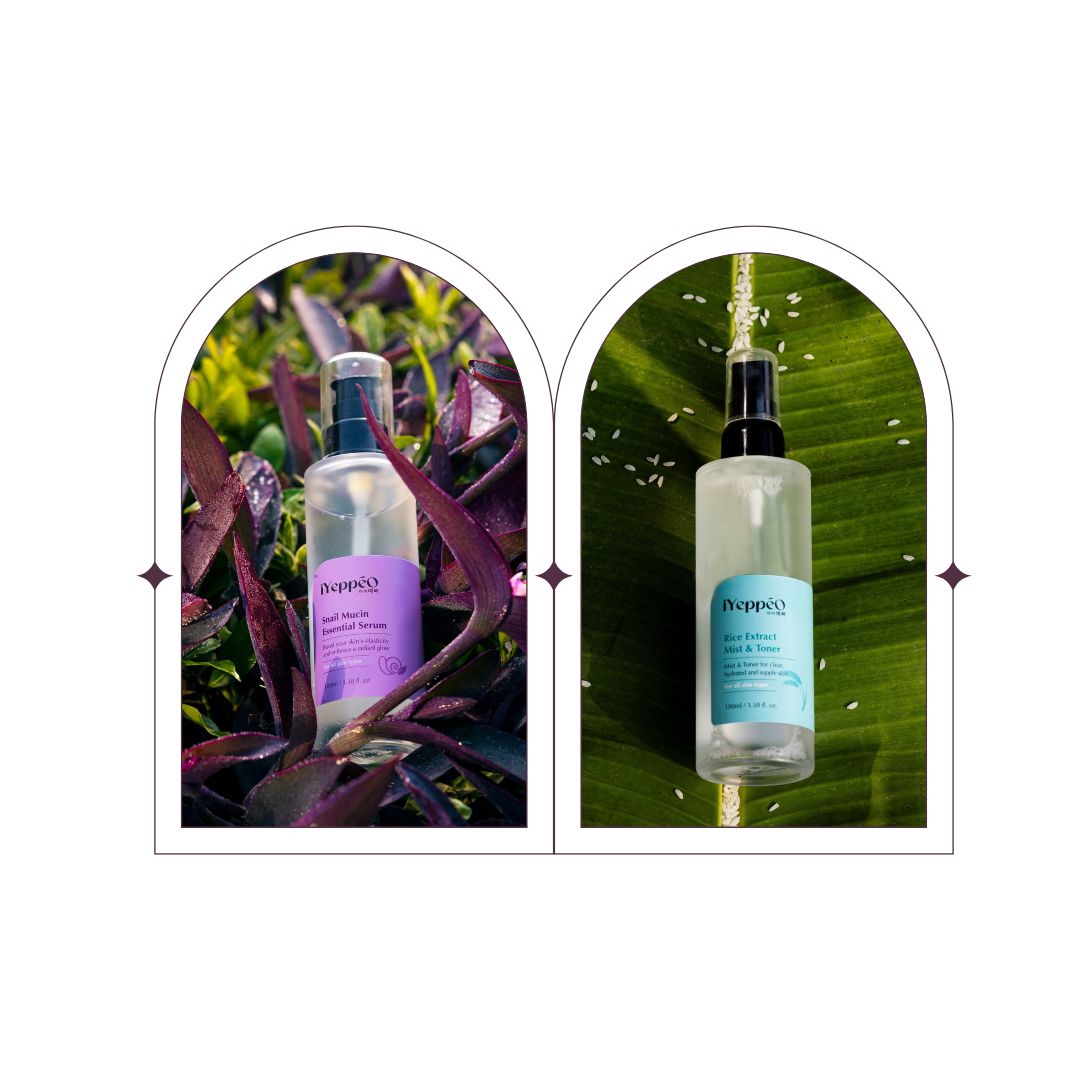 Iyeppeo Hydration Duo: Rice Toner + Snail Mucin