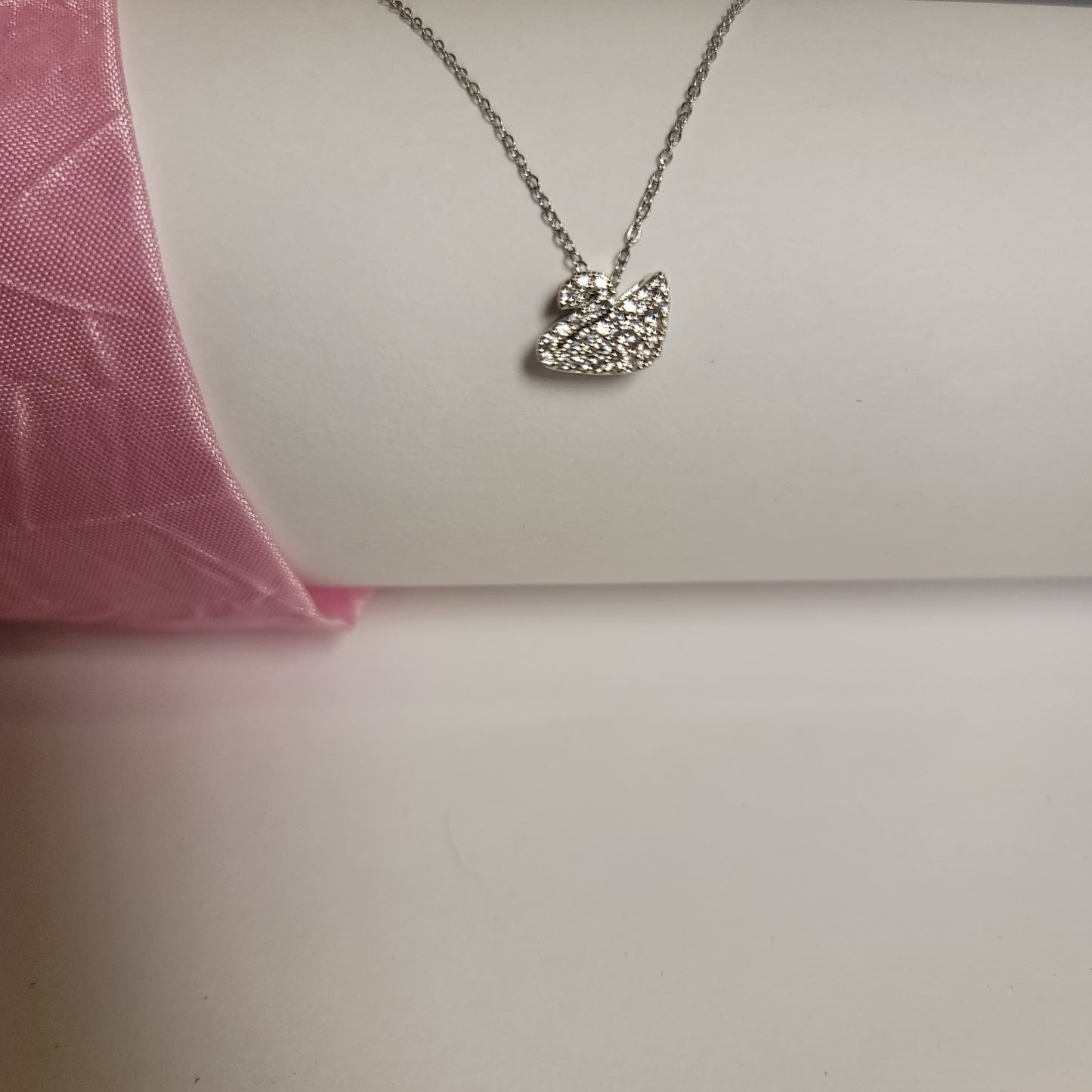 Delicate Swan Pendant Necklace