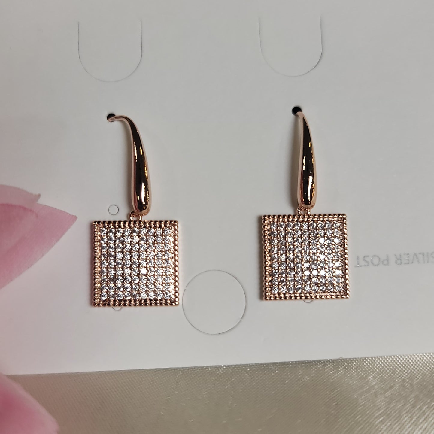 Elegant Square Drop Earrings