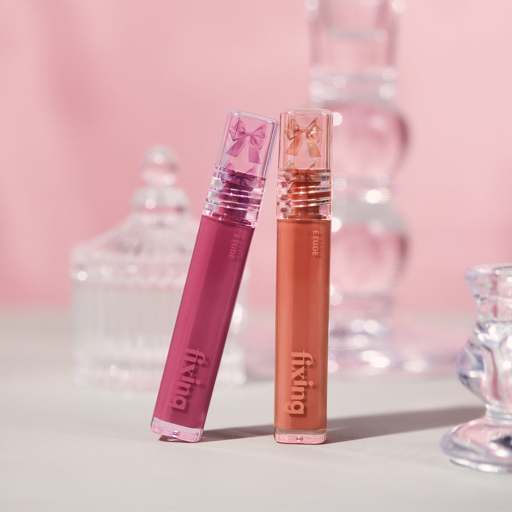 ETUDE Glow Fixing Tint 03 Dewy Fig - Moisturizing Glossy Lip Stain