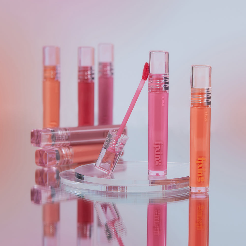ETUDE Glow Fixing Tint 03 Dewy Fig - Moisturizing Glossy Lip Stain