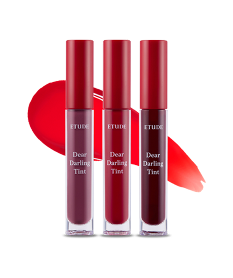 ETUDE Dear Darling Water Gel Tint OR201 - Long-Lasting Moisturizing Lip Tint