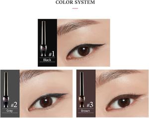 ETUDE OH M'EYE Line #02 Gray - Long-Lasting Smudge-Proof Liquid Eyeliner