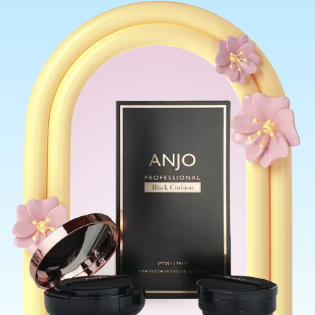 Anjo Professional Black Cushion SPF 50+ PA+++ No. 23 | 15g + Refill (15g)