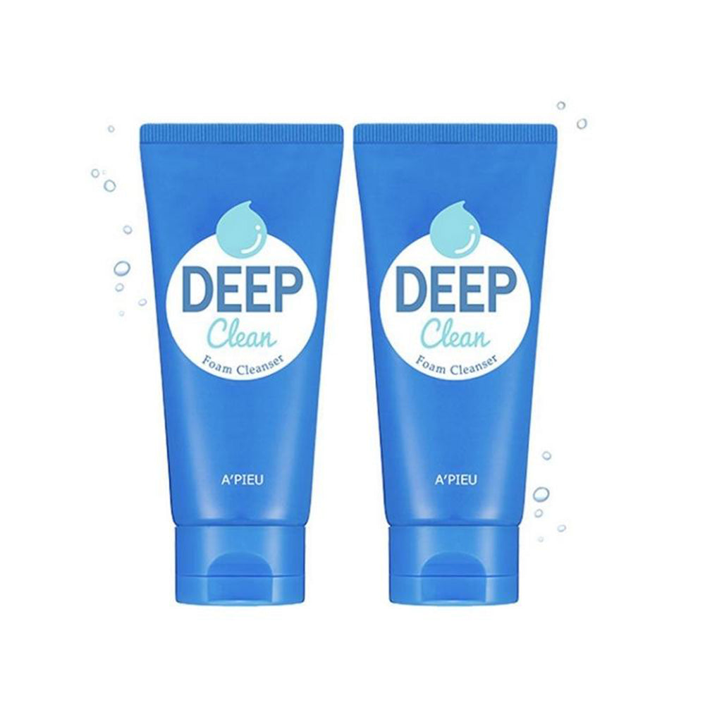 A'PIEU Deep Clean Foam Cleanser (2EA) – Gentle Pore Care for All Skin Types