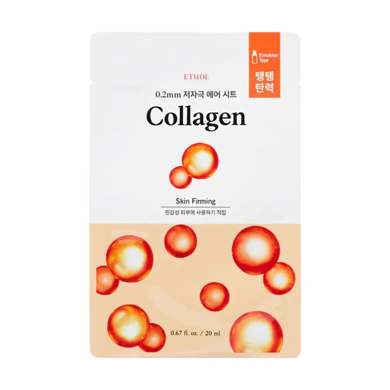 ETUDE 0.2 Air Mask Collagen - Hydrating and Elasticity-Boosting Sheet Mask