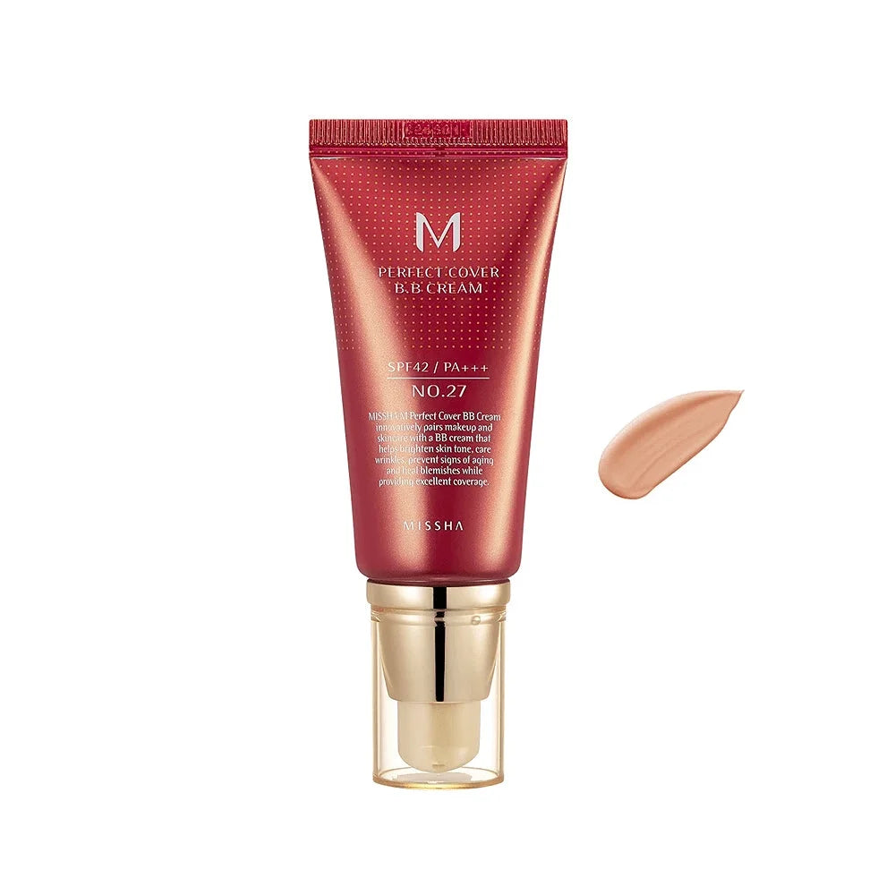 MISSHA M PERFECT COVER B.B CREAM SPF42/PA+++ (NO.27/HONEY BEIGE) - 50ML