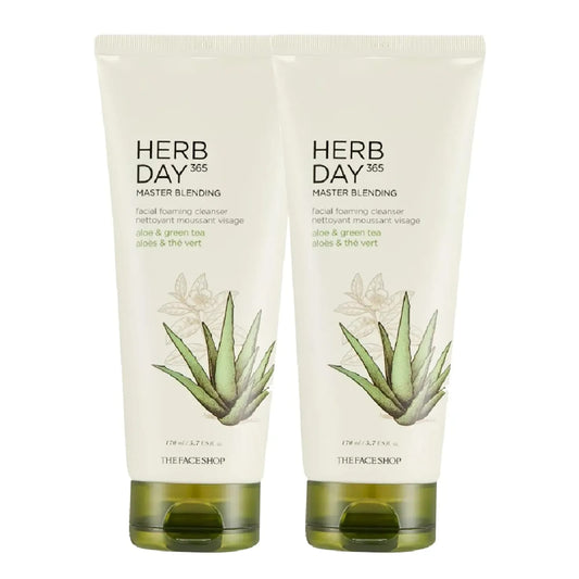 HERB DAY 365 Master Blending Foaming Cleanser - Aloe & Greentea