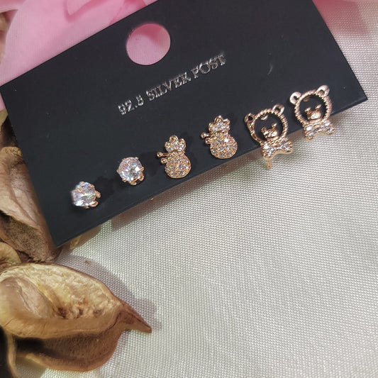 Cute Stud Earring Set