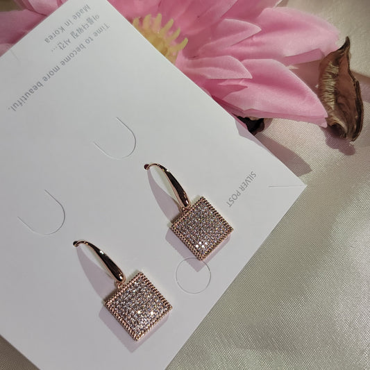 Elegant Square Drop Earrings