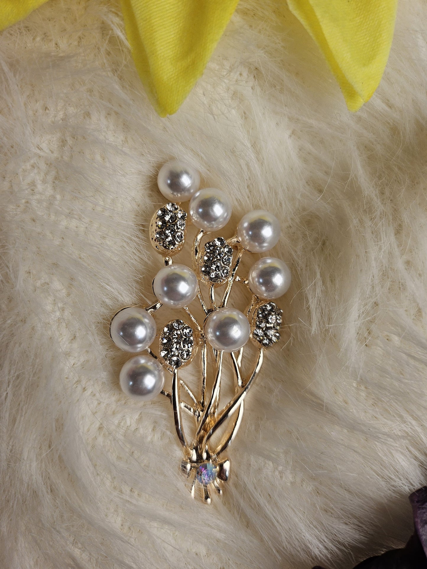 Pearl Cluster Brooch