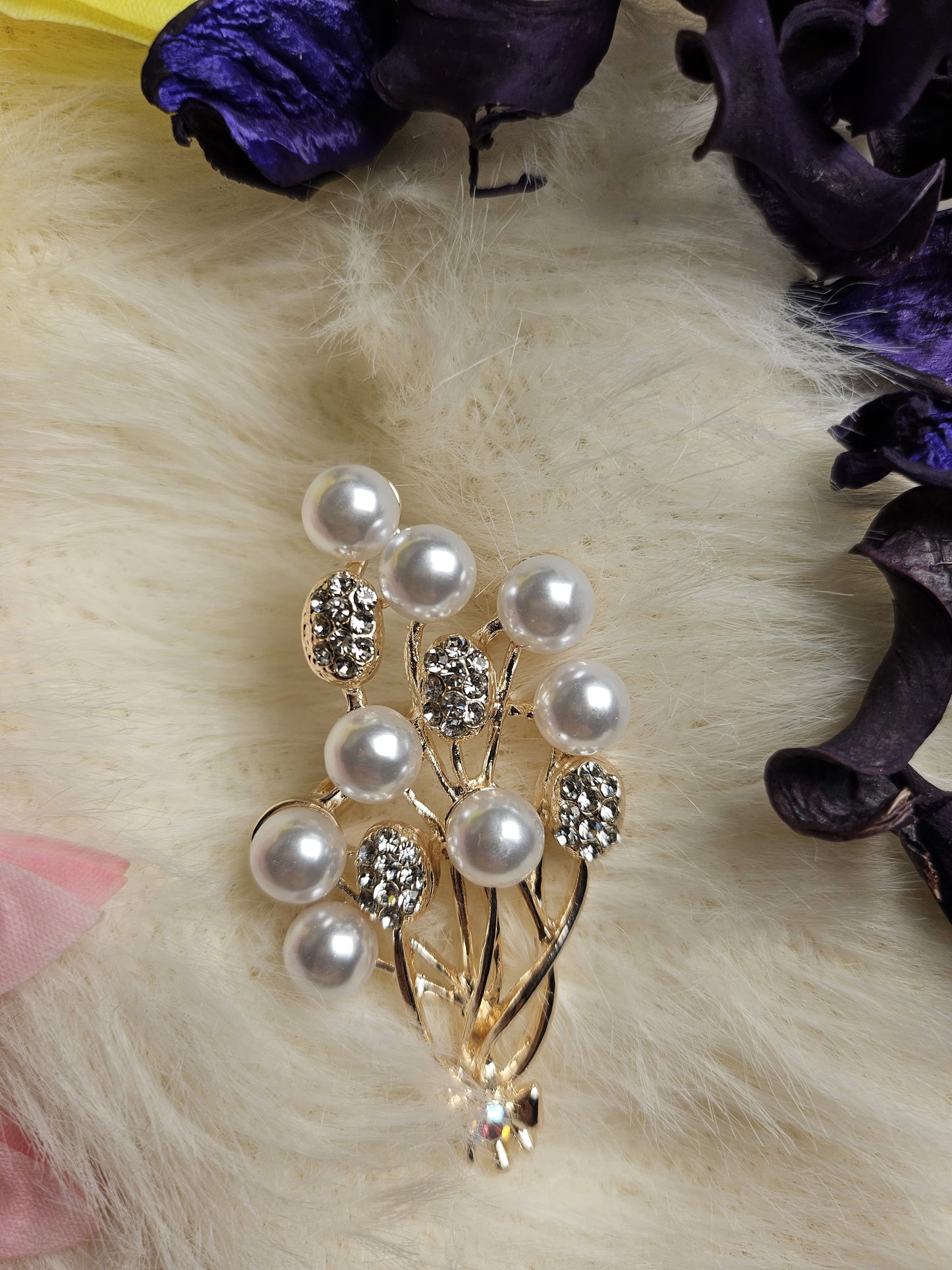 Pearl Cluster Brooch