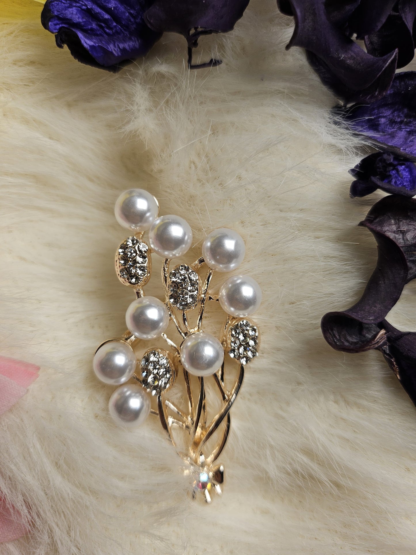 Pearl Cluster Brooch