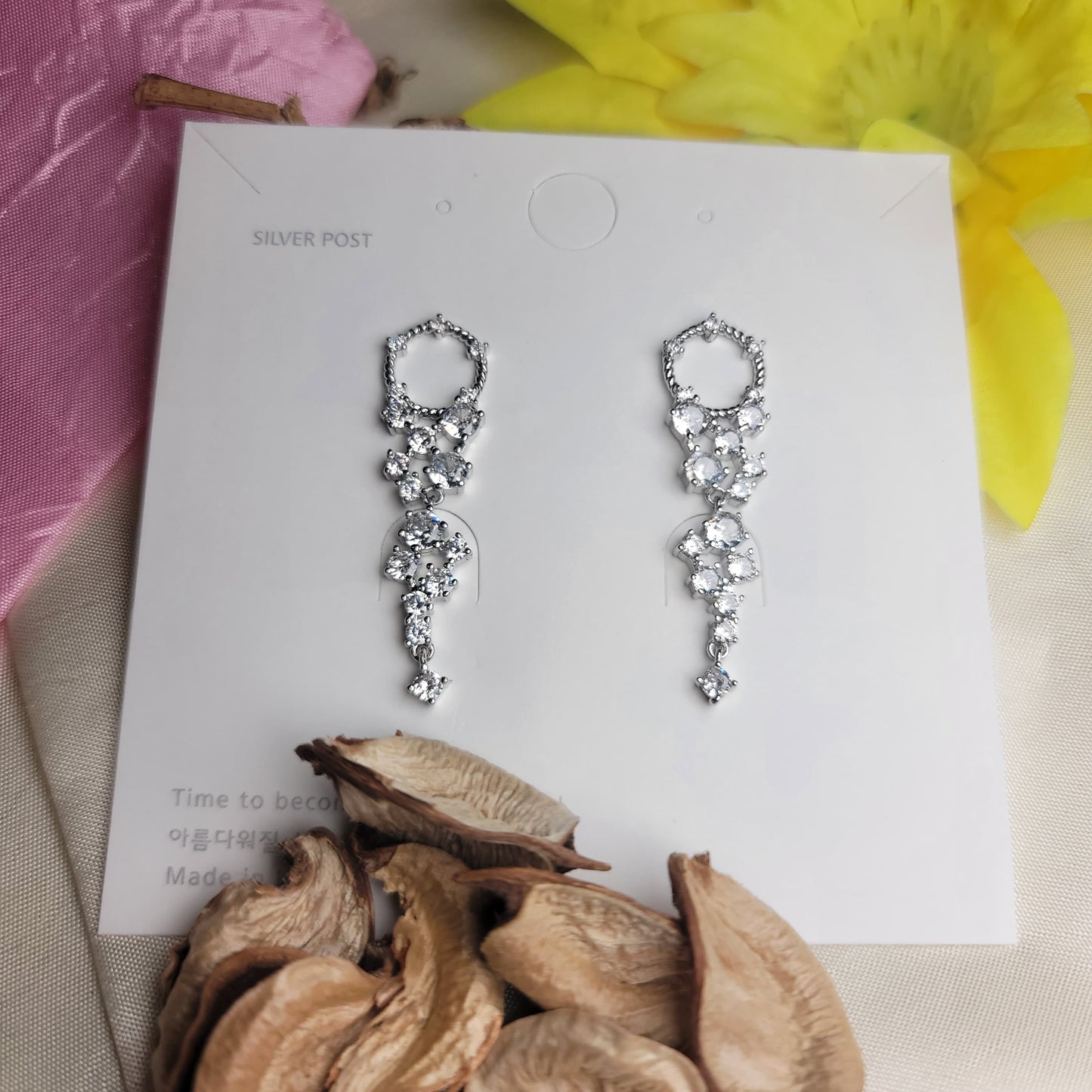 Dazzling Cascading Crystal Drop Earrings