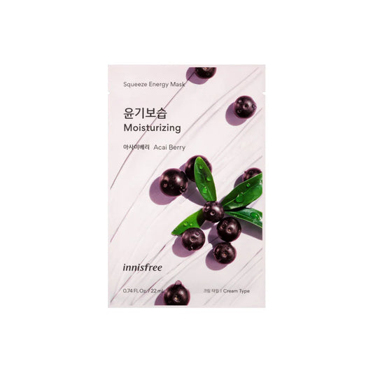 Innisfree Acai Berry Squeeze Energy Mask - Nourishing &amp; Revitalizing Sheet Mask