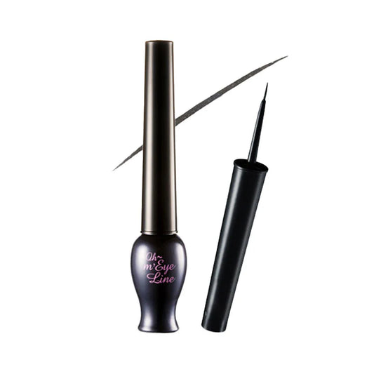 ETUDE OH M'EYE Line #02 Gray - Long-Lasting Smudge-Proof Liquid Eyeliner