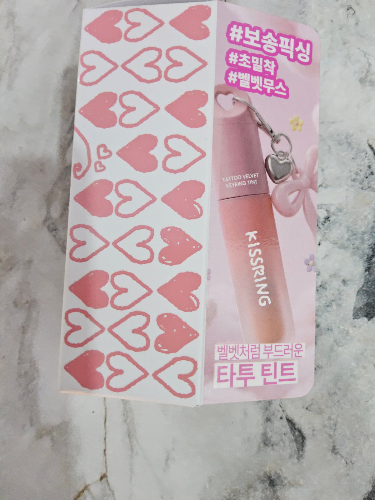 KISS RING TATTOO VELVET kEYRING TINT  POMELO MOOD#01