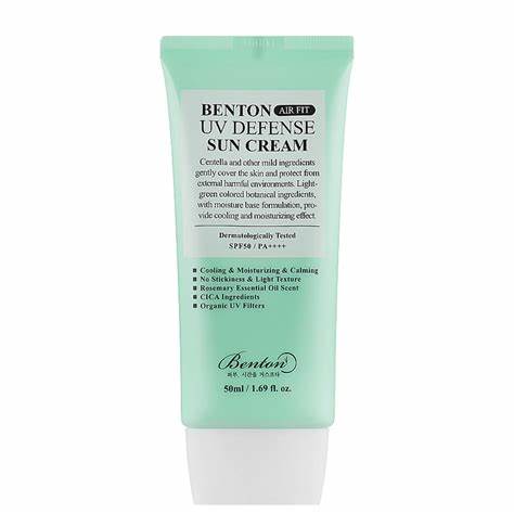 Benton Air Fit UV Defense Sun Cream SPF50+/PA++++ - Lightweight and Moisturizing Sunscreen