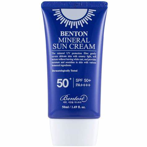 Benton Skin Fit Mineral Sun Cream SPF50+/PA++++ - Vegan Mineral-Based Sunscreen