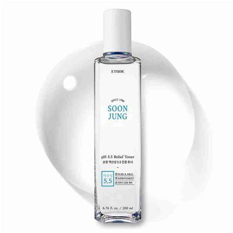 ETUDE SoonJung pH 5.5 Relief Toner – Gentle Hydration for Sensitive Skin