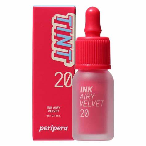 Peripera Ink Airy Velvet Lip Tint in shade #020 Beautiful Coral Pink